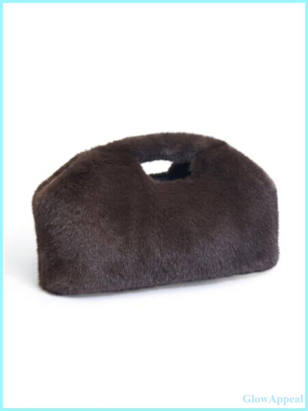 Faux Fur Clutch Dumpling Bag Evening Chain Crossbody Handbag